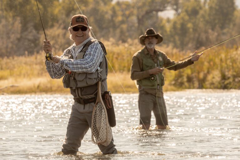 THE MADISON: Pictured (L-R): Kurt Russell as Preston Clyburn and Matthew Fox as Paul Clyburn, in season 1, episode 1 of the Paramount+ series THE MADISON. Photo Cr: Emerson Miller /Paramount + © 2024 Viacom International Inc. All Rights Reserved.