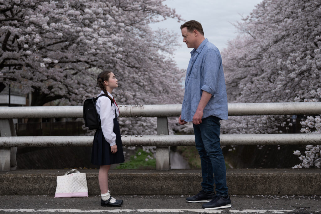Shannon Gorman and Brendan Fraser in RENTAL FAMILY. Photo by James Lisle/Searchlight Pictures. © 2025 Searchlight Pictures. All Rights Reserved.