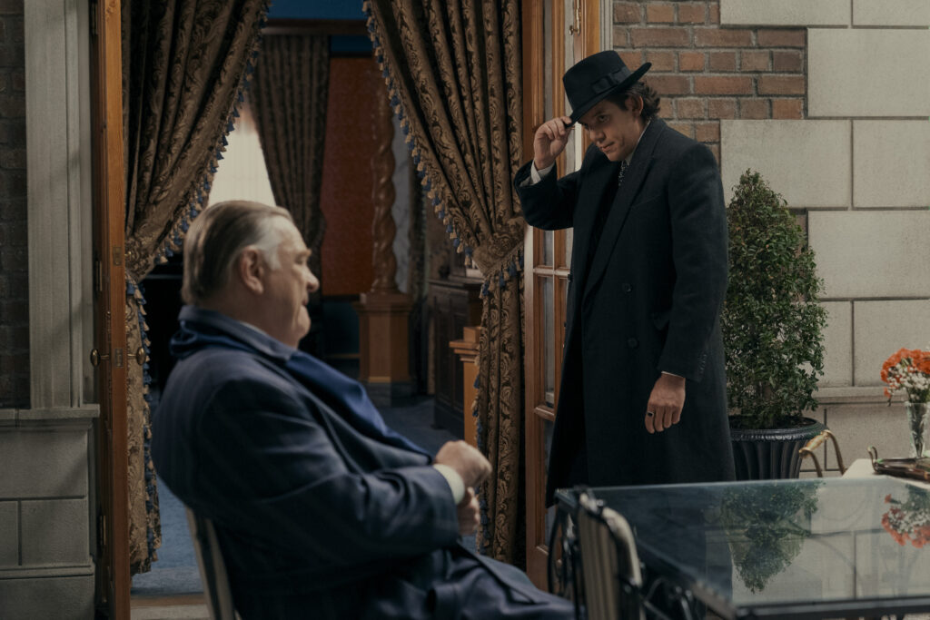 Finn Byrne/Silvermane (Brendan Gleeson) and Winston (Lukas Haas) in SPIDER-NOIR
Photo: Courtesy of Prime
© Amazon Content Services LLC