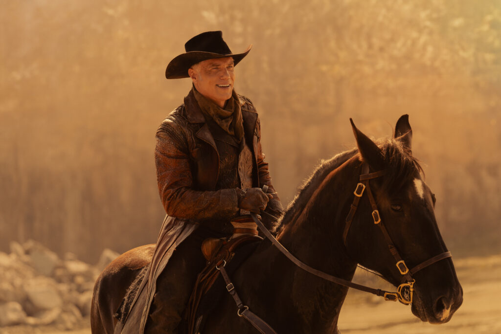 Anson Mount as Captain Pike in season 4, episode 1, of Star Trek: Strange New Worlds streaming on Paramount+, 2026. Photo Credit: Jan Thijs/Paramount+